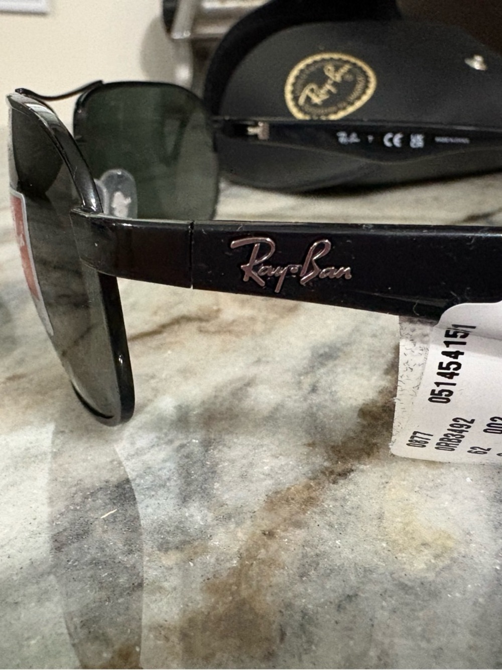 Ray-Ban Black Men's 62MM Square Pilot Sunglasses with Dark Lenses - Picture 9 of 11